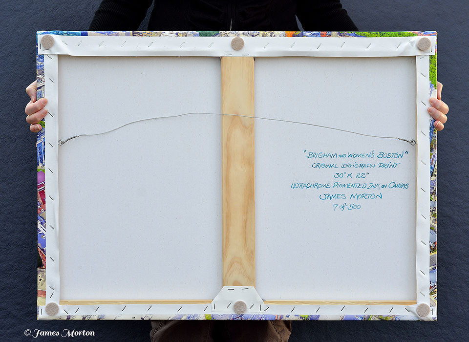 Art Print of Brigham and Women's Hospital in Boston, MA - Aerial View