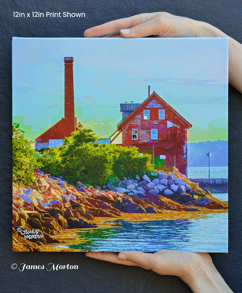 Fine Art Print of Old Paint Factory in Gloucester MA - Rocky Neck