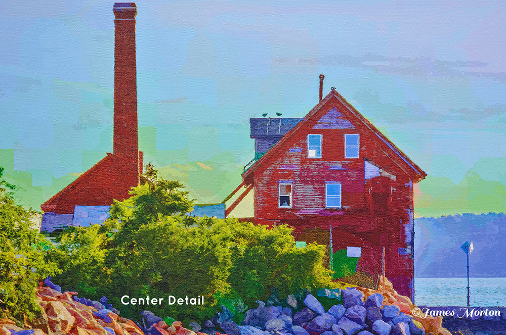 Fine Art Print of Old Paint Factory in Gloucester MA - Rocky Neck