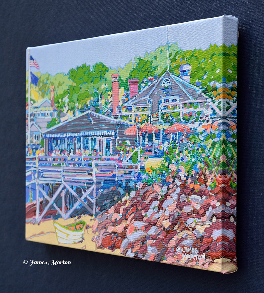 Right side angle of Cove Shore stretched canvas – fine art print with gallery wrapped edges