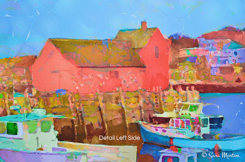 Motif Number 1 , Rockport MA Art Print - Stretched 24in x 24in Canvas Print - Ready to Ship
