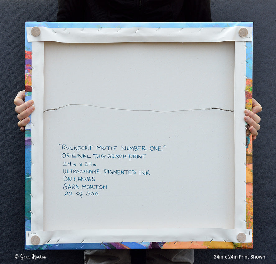 Rockport MA Art Print - Motif Number One in Bearskin Neck with Fishing Boats in Harbor