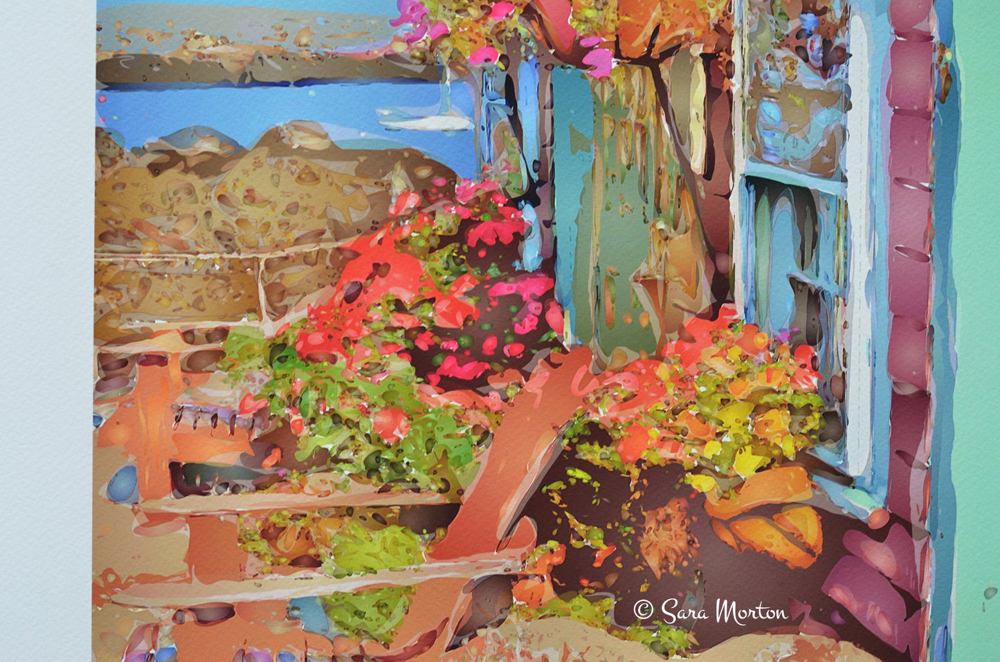 Print of Rockport MA. North Shore Kayak Shop in Bearskin Neck - 16in x 20in - Art Print on Watercolor Paper