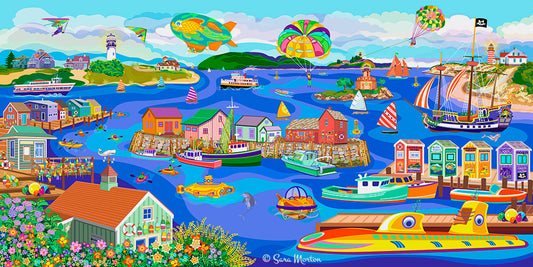 Experience the charm and beauty of Rockport, MA with our Art Print featuring the iconic Motif Number One and picturesque New England lighthouses. 